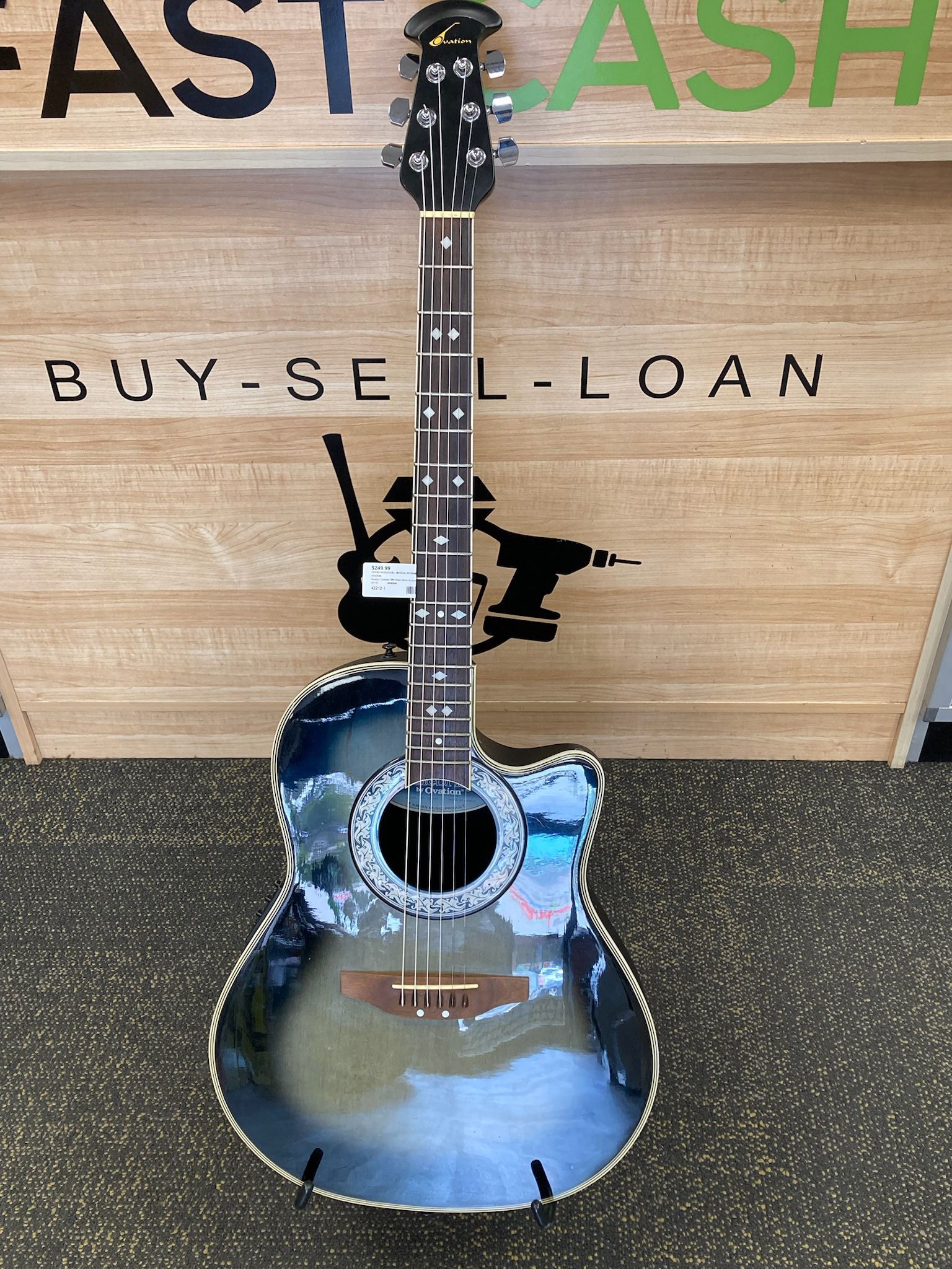 Ovation CC 157 Celebrity 1992 Green Burst Acoustic Electric Guitar