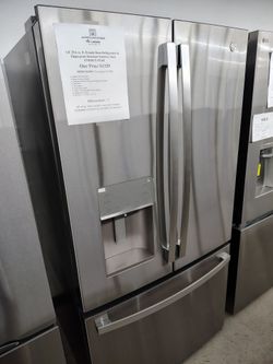 $664 (THIS WEEK ONLY: 50% OFF FRENCH 3 DOOR REFRIGERATORS) GE 25.6Cu Ft 36 W