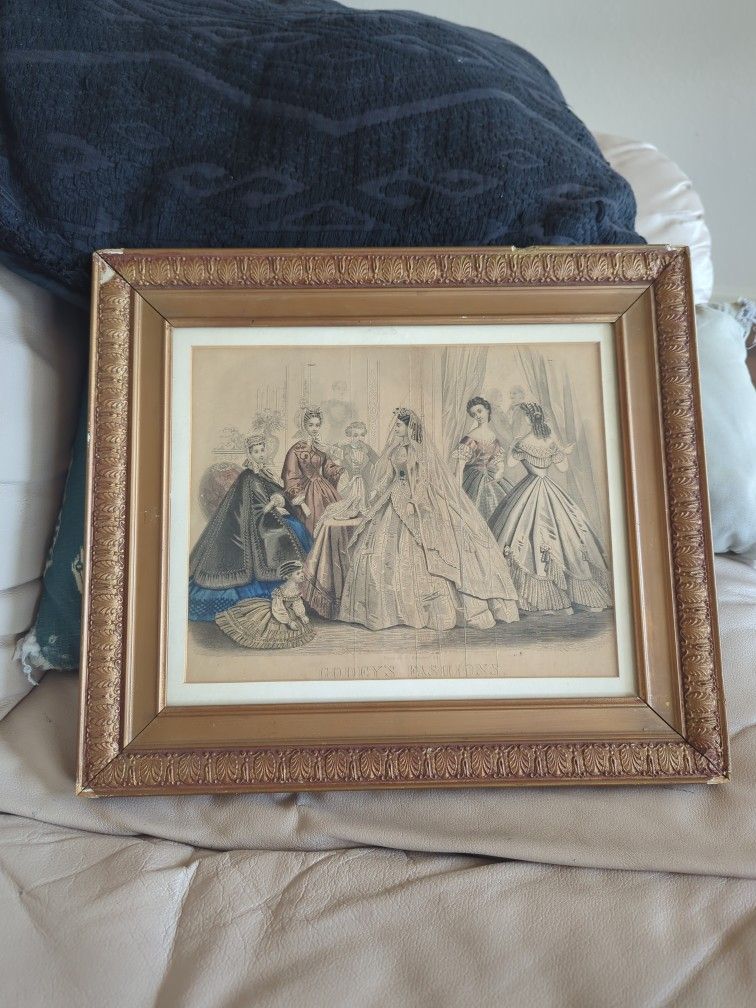 Antique Godey's Fashion. Capewell And Kimmel