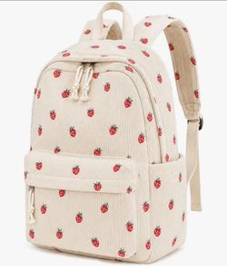 School Backpack for Teen Girls Backpacks Corduroy School Bags, Lightweight Women Laptop Bag Travel Backpack for Elementary Middle High University