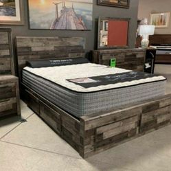 Derekson 4 Pieces Bedroom Set With Storage 