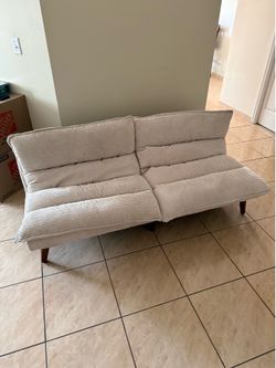 LINSY Corduroy Convertible Futon Sofa Bed