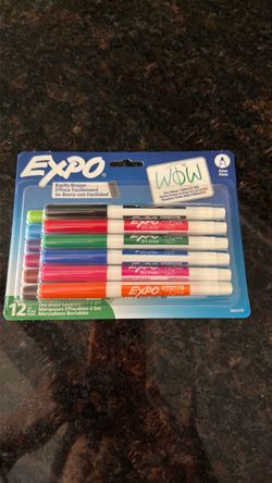 Expo Dry Erase Markers 12-Pack Fine Tip