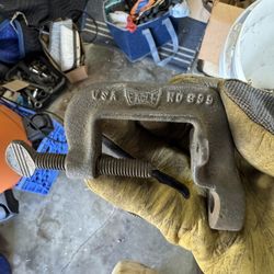 Antique Vintage EAGLE Industrial Lighting Desk Clamp Marked