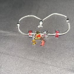 Winnie The Pooh Pandora Charm Bracelet 