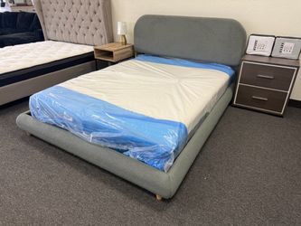 Queen platform bed frame