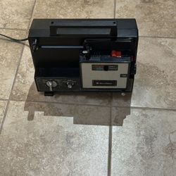 Vintage Projector And Screen 