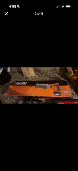 RIDGID 18V Reciprocating Saw Kit and other tools