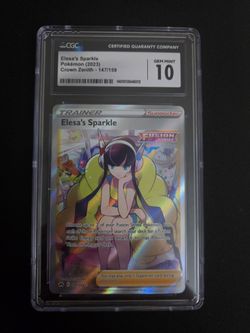 2023 POKEMON CROWN ZENITH ELESA'S SPARKLE HOLO 147/159 CGC 10 GEM MINT