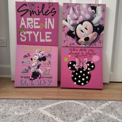 Minnie Mouse Canvas Wall Art