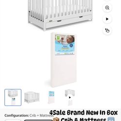 Brand New Baby Crib & Mattress 4Sale