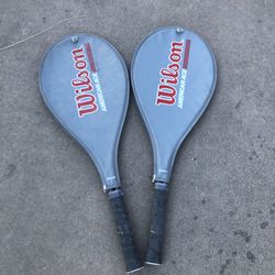 Wilson American Ace Midsize 4 3/8 Tennis Racket Gray w/Cover