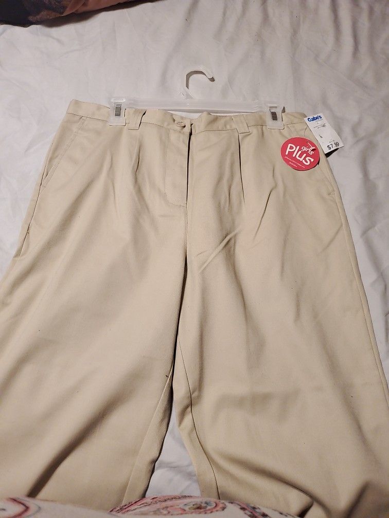 Brand New Size 16 1/2 Plus Girls Uniform Pants