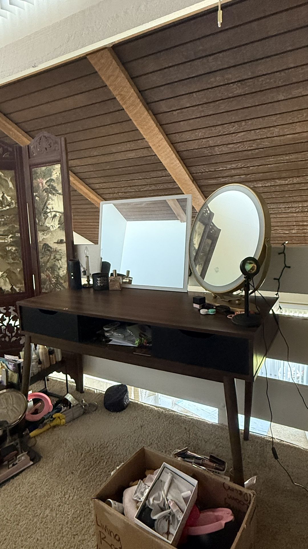 wooden desk