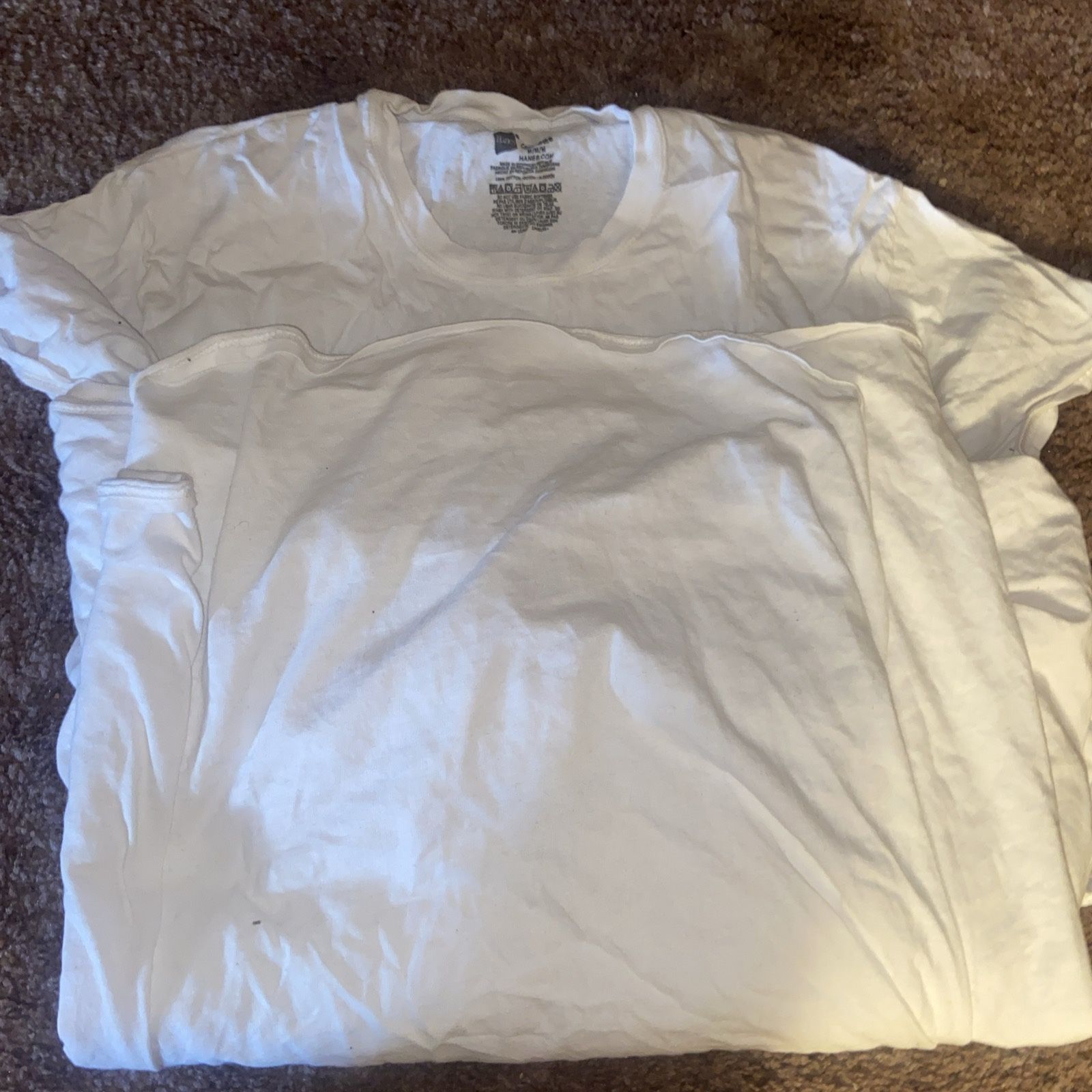Hanes White T-Shirts – Medium (3-Pack)