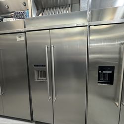 KitchenAid 42” Built-In Side-by-Side Refrigerator – Model KBSD602ESS00 (Like New)