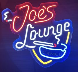 Vintage RARE Camel Joe’s Lounge Lighted Neon Sign