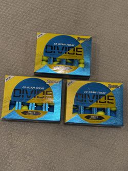 SRIXON Q-STAR TOUR DIVIDE GOLF BALLS Blue Yellow 3 Dozen 36 NEW IN BOX
