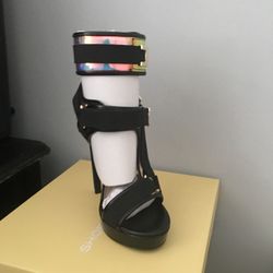 Black And Silver Heels Multiple sizes available 