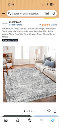 Gray Rug 8x10