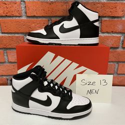 Nike Dunk High ‘Black White’ Size 13 