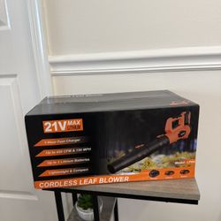 Leaf Blower Cordless With 2 Batteries! Brand New