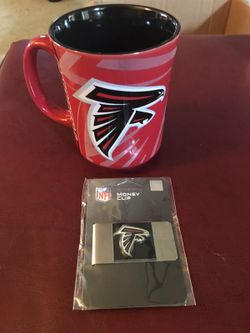 Atlanta Falcons coffee mug and money clip