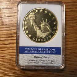 SYMBOLS OF FREEDOM ARCHIVAL COLLECTION STATUE OF LIBERTY TOKEN!