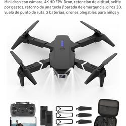 NEW 4K Mini Drone with Camera – Foldable – 2 Batteries – Ready Today 