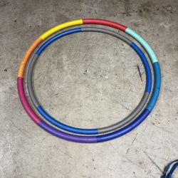 Weighted hula hoops workout