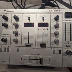 Two channel Pioneer DJ mixing board