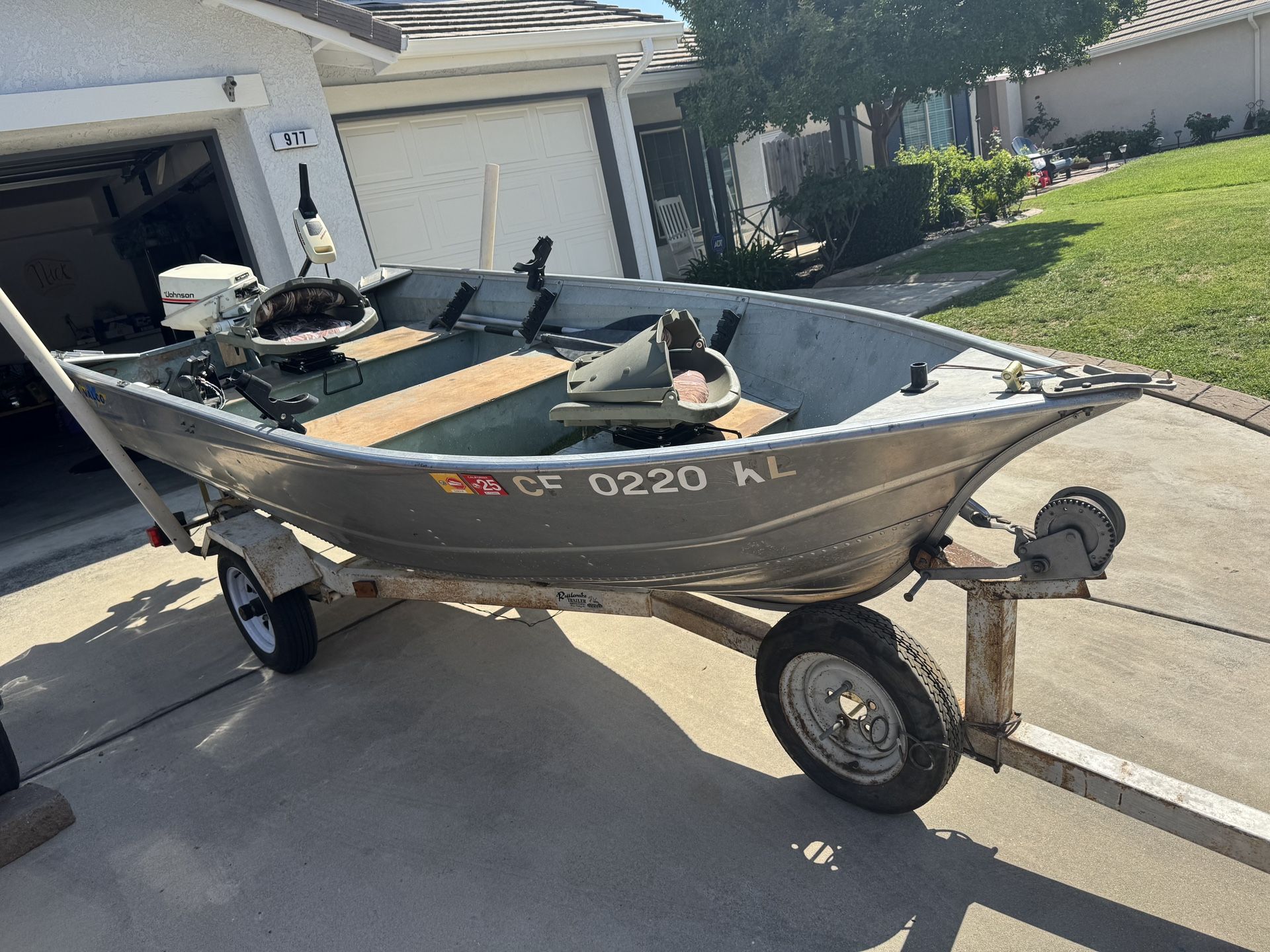 Valco 12 Foot Aluminum Fishing Boat