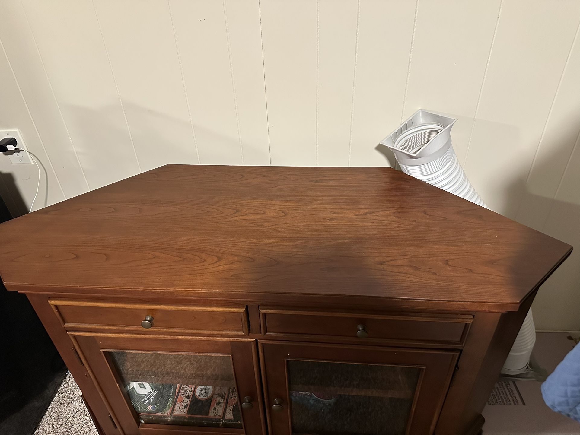 Solid Wood Corner Entertainment Center