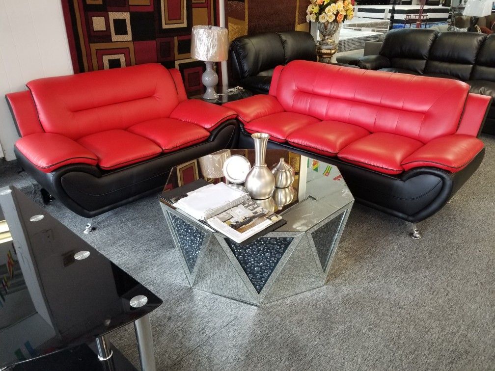 Brand new leather living room set