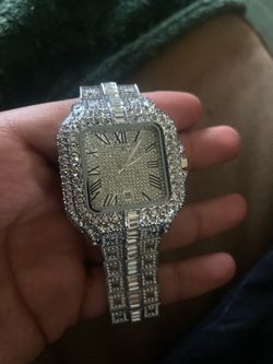 Real Cartier with moissanite all over
