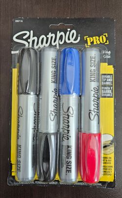 NEW - Sharpie Pro King Size Permanent Markers (4-pack)