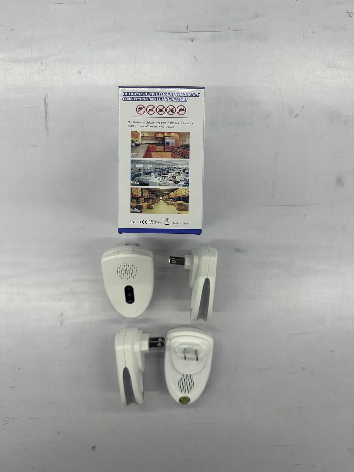 Ultrasonic Pest Control Repeller, Mouse Repellent Indoor for Spider Bug Roach A