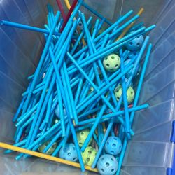 Fort Building Sticks & Balls 