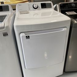 Midea White 7.5 Cu. Ft. Electric Dryer With Sensor Dry