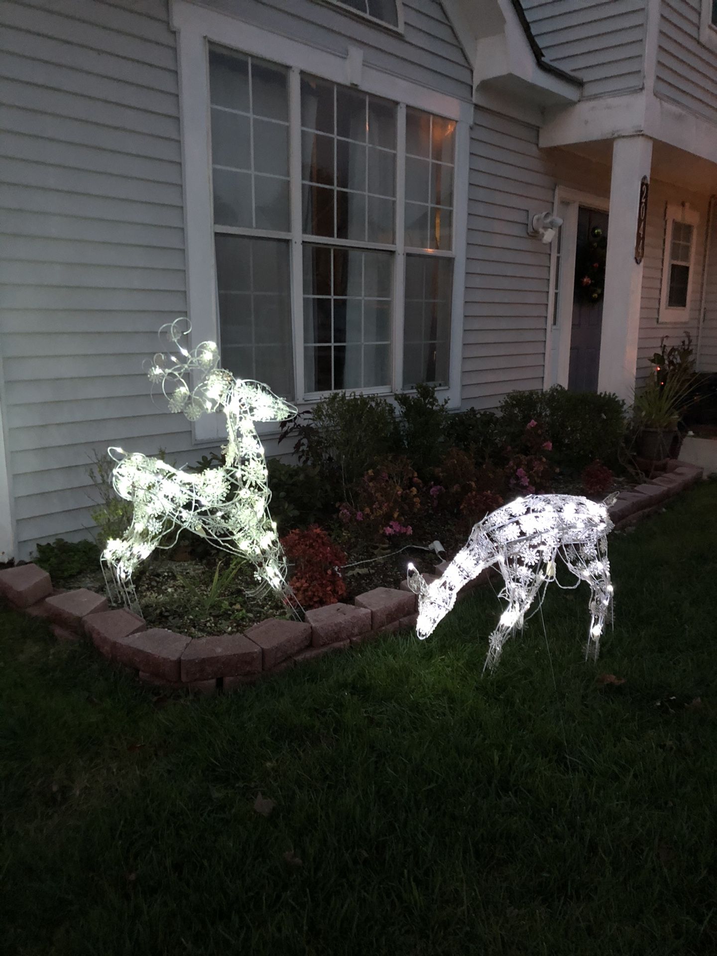 2 Lighted Reindeer