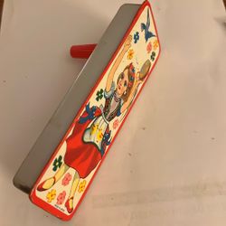 Vintage Crescelle Toy Tin Party Favor Noisemaker