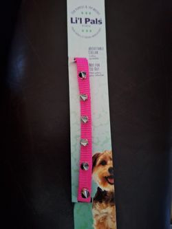 Pink Spiked Collar