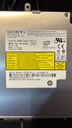 Sony DVD/CD For Laptop