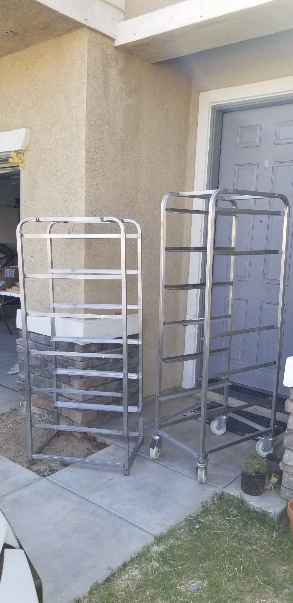 Metal rack- shelves