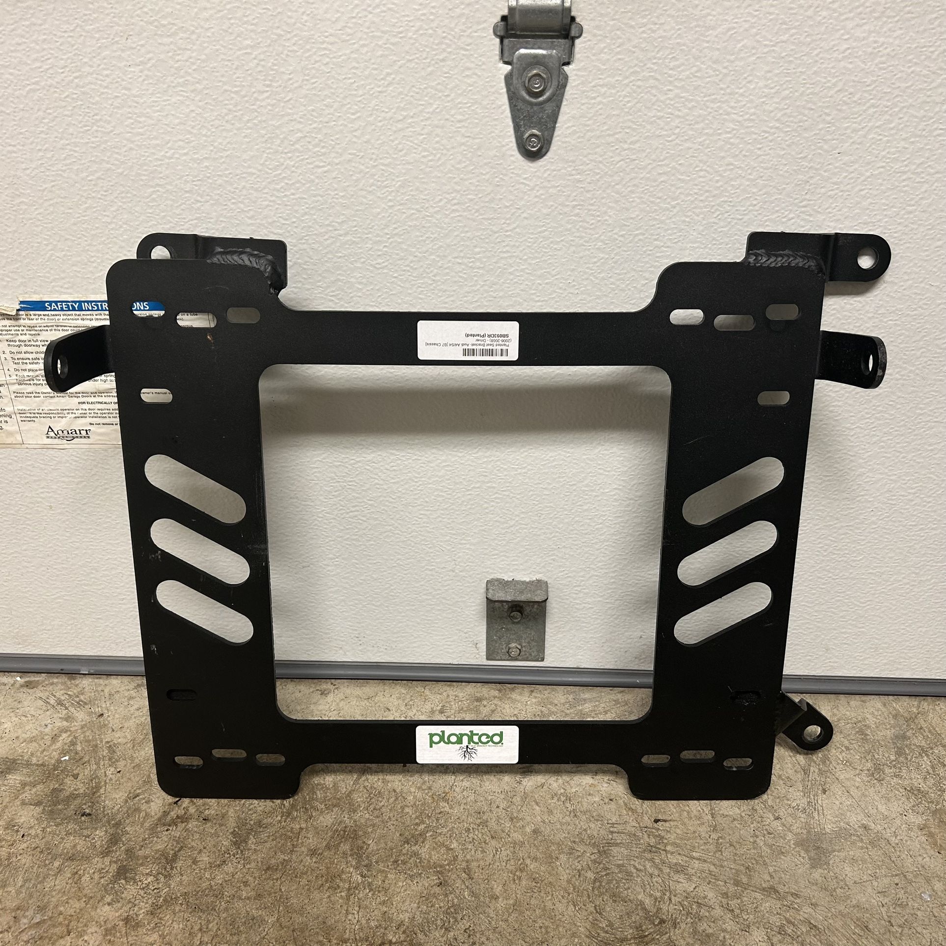 Audi A4 S4 B7 driver side seat mount “Planted Brand”