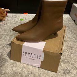 Mini Heel, Brown Boots