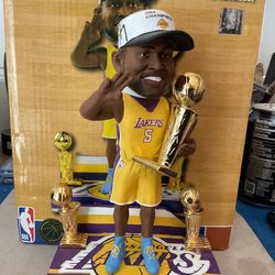 Los Angeles Lakers Robert Horry Autographed 3-Repeat Championship Bobblehead