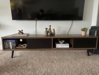 70" Mid-Century Modern Walnut TV Stand / Media Console
