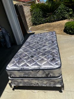 Twin mattress and frame