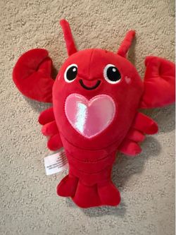 Plush red Love lobster